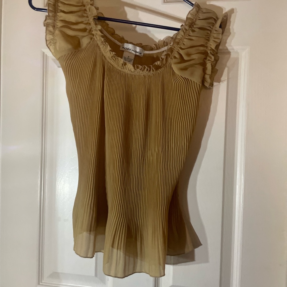 michele michelle WOMENS tan Blouse